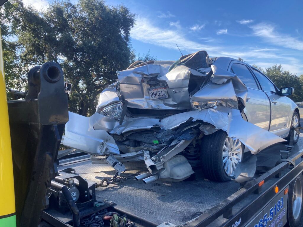 Willows: Pickup, Car Crash on Highway 99w at Wyo Road