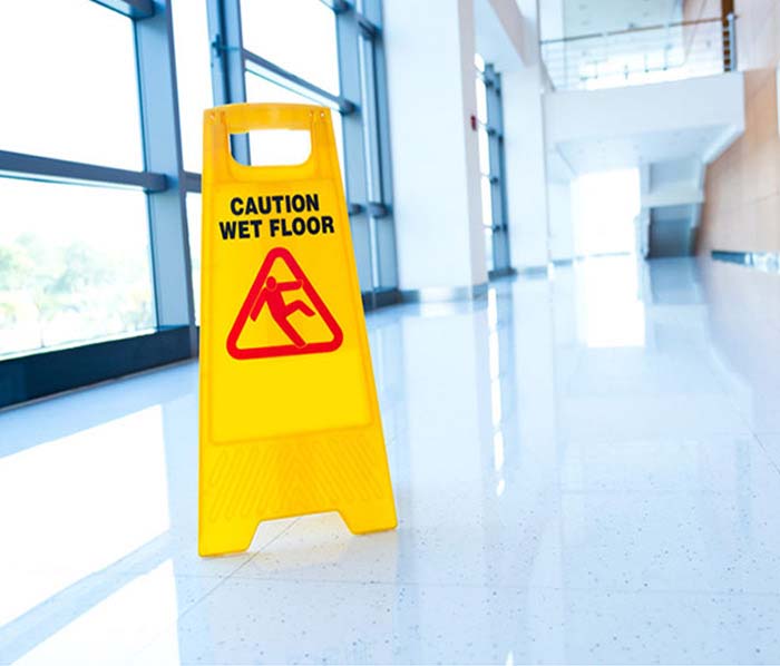 Caution sign - Premises Liability Slip and Fall Attorney in California - JAG