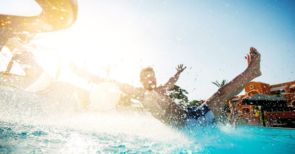A Man Jumping Into A Pool - Aquatica Water Park Accident, California - Johnson Attorneys Group