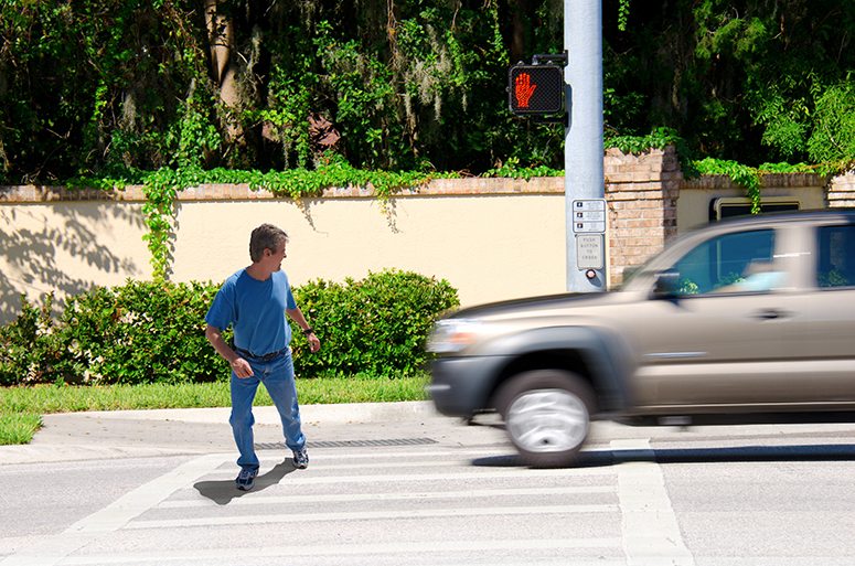 Close call in the crosswalk - Pedestrian Accident Attorney in California